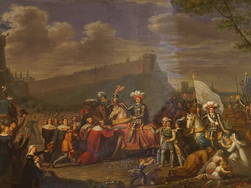 1782-Jean-Baptiste Germain - Ingresso di Carlo VII e Giovanna d'Arco
